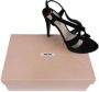 Miu Pre-owned Linen sandals Black Dames - Thumbnail 5