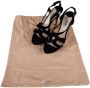 Miu Pre-owned Linen sandals Black Dames - Thumbnail 6