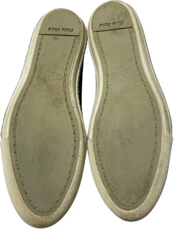 Miu Pre-owned Polyester sneakers Gray Dames