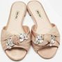 Miu Pre-owned Satin flats Beige Dames - Thumbnail 2