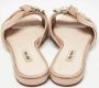 Miu Pre-owned Satin flats Beige Dames - Thumbnail 4