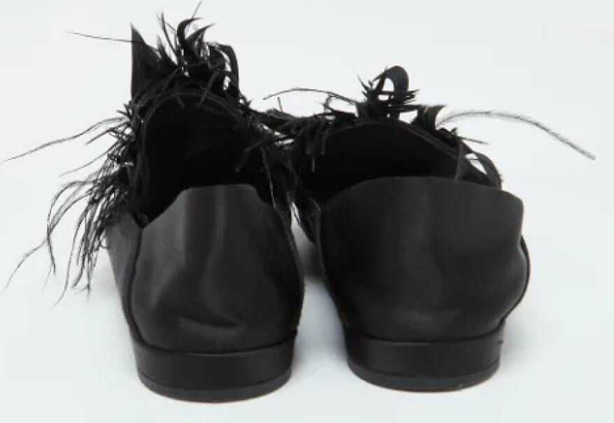 Miu Pre-owned Satin flats Black Dames