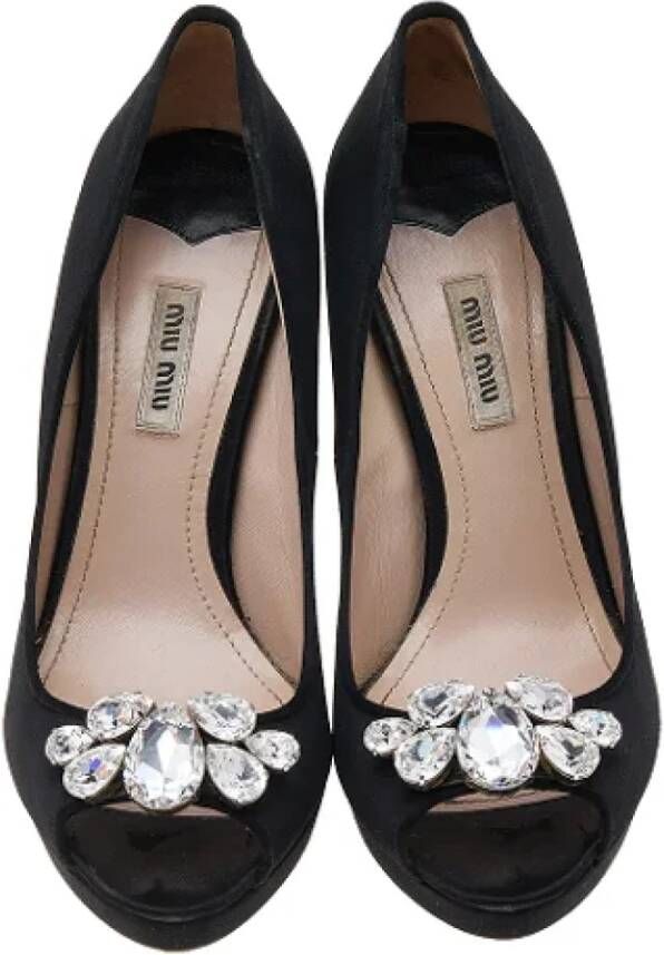 Miu Pre-owned Satin heels Black Dames