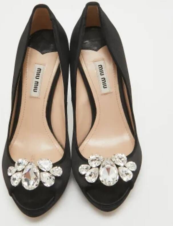 Miu Pre-owned Satin heels Black Dames