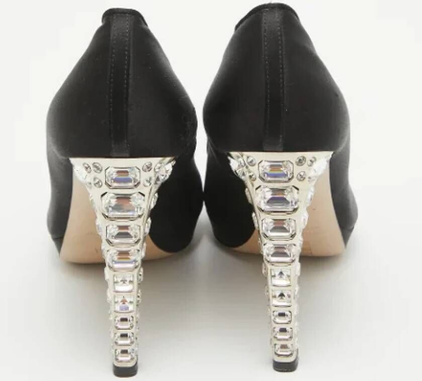 Miu Pre-owned Satin heels Black Dames