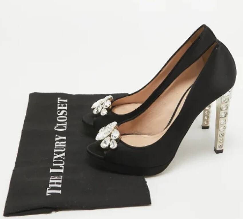 Miu Pre-owned Satin heels Black Dames