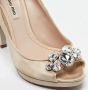 Miu Pre-owned Satin heels Brown Dames - Thumbnail 7