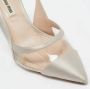 Miu Pre-owned Satin heels Gray Dames - Thumbnail 7