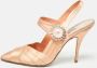 Miu Pre-owned Satin heels Orange Dames - Thumbnail 2