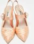 Miu Pre-owned Satin heels Orange Dames - Thumbnail 3