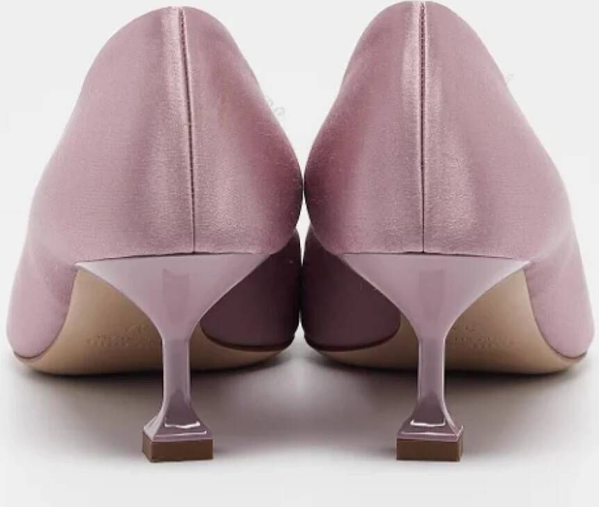 Miu Pre-owned Satin heels Purple Dames