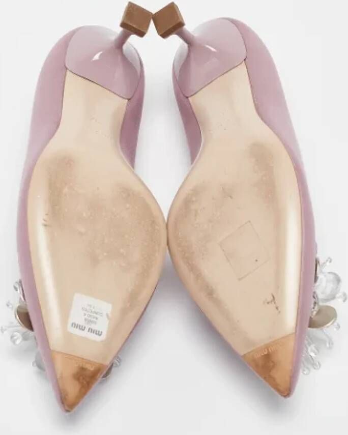 Miu Pre-owned Satin heels Purple Dames