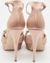 Miu Pre-owned Satin sandals Beige Dames - Thumbnail 4