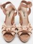 Miu Pre-owned Satin sandals Beige Dames - Thumbnail 2