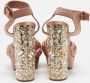 Miu Pre-owned Satin sandals Beige Dames - Thumbnail 4