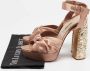 Miu Pre-owned Satin sandals Beige Dames - Thumbnail 8