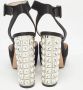 Miu Pre-owned Satin sandals Black Dames - Thumbnail 5