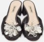 Miu Pre-owned Satin sandals Black Dames - Thumbnail 3