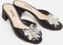 Miu Pre-owned Satin sandals Black Dames - Thumbnail 4