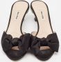 Miu Pre-owned Satin sandals Black Dames - Thumbnail 3