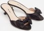 Miu Pre-owned Satin sandals Black Dames - Thumbnail 4