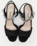 Miu Pre-owned Satin sandals Black Dames - Thumbnail 2