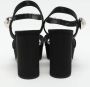 Miu Pre-owned Satin sandals Black Dames - Thumbnail 4