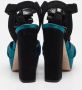 Miu Pre-owned Satin sandals Black Dames - Thumbnail 4