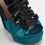 Miu Pre-owned Satin sandals Black Dames - Thumbnail 6