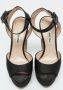 Miu Pre-owned Satin sandals Black Dames - Thumbnail 3