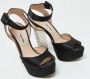 Miu Pre-owned Satin sandals Black Dames - Thumbnail 4