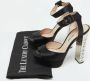 Miu Pre-owned Satin sandals Black Dames - Thumbnail 9