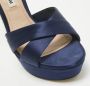 Miu Pre-owned Satin sandals Blue Dames - Thumbnail 6