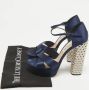 Miu Pre-owned Satin sandals Blue Dames - Thumbnail 8