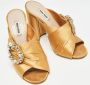 Miu Pre-owned Satin sandals Brown Dames - Thumbnail 4