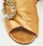 Miu Pre-owned Satin sandals Brown Dames - Thumbnail 7