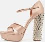 Miu Pre-owned Satin sandals Pink Dames - Thumbnail 2