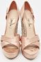 Miu Pre-owned Satin sandals Pink Dames - Thumbnail 3