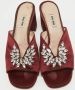 Miu Pre-owned Satin sandals Red Dames - Thumbnail 3