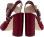 Miu Pre-owned Satin sandals Red Dames - Thumbnail 4