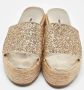 Miu Pre-owned Slides Yellow Dames - Thumbnail 3