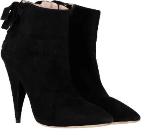 Miu Pre-owned Suede boots Black Dames