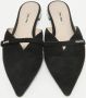 Miu Pre-owned Suede flats Black Dames - Thumbnail 3