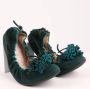 Miu Pre-owned Suede flats Green Dames - Thumbnail 6