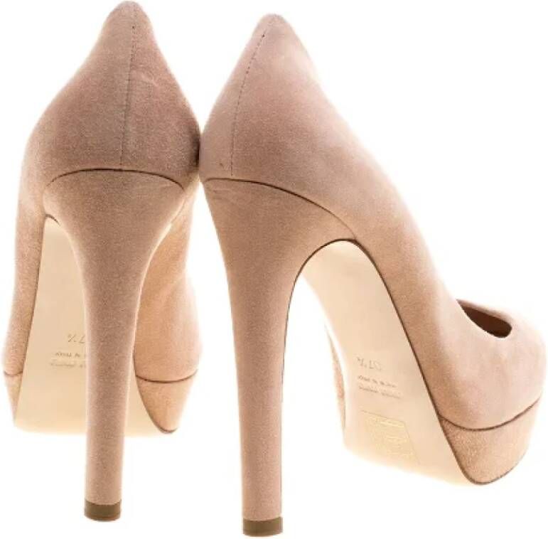 Miu Pre-owned Suede heels Beige Dames