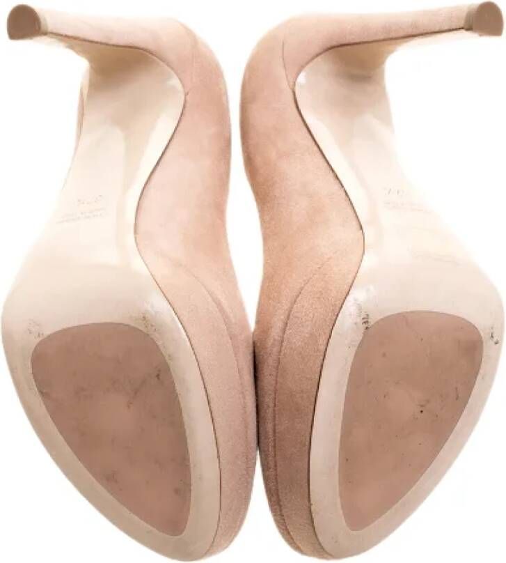 Miu Pre-owned Suede heels Beige Dames