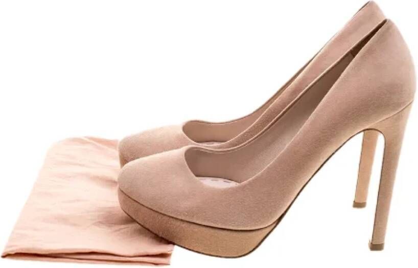 Miu Pre-owned Suede heels Beige Dames