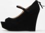 Miu Pre-owned Suede heels Black Dames - Thumbnail 2