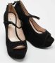 Miu Pre-owned Suede heels Black Dames - Thumbnail 4