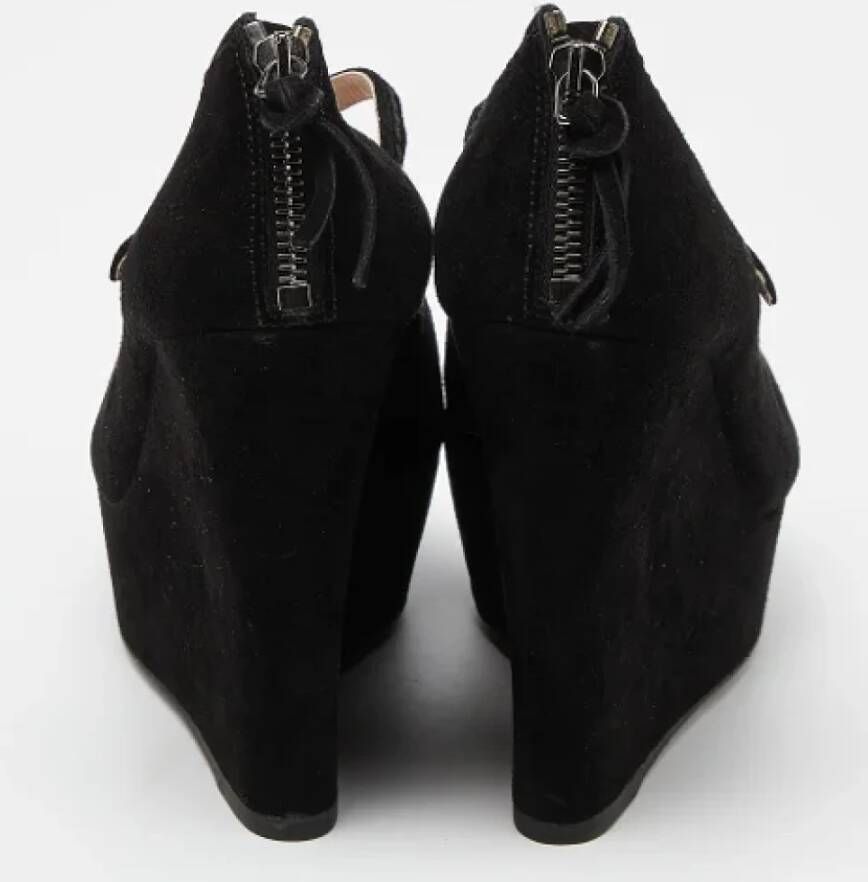 Miu Pre-owned Suede heels Black Dames